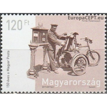 Hungary 2017. Post transport (motor tricycle)