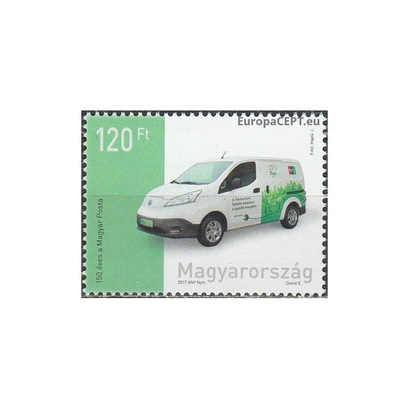 Hungary 2017. Post transport (Nissan electric car)