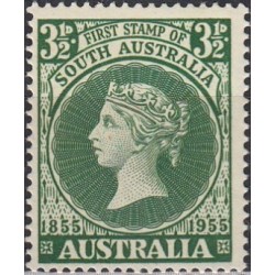 Australija 1955. Pirmasis Pietų Australijos pašto ženklas