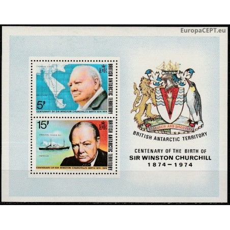 British Antarctic Territory 1974. Winston Churchill