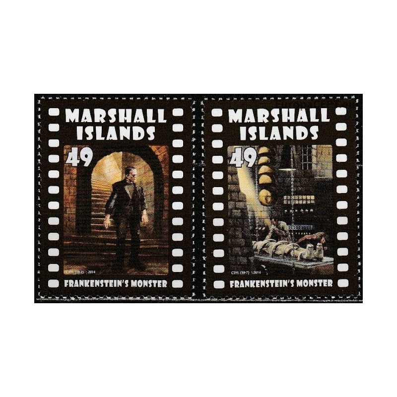 Marshall Islands 2014. Movie monsters (Frankenstein)
