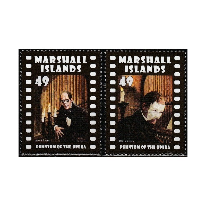 Marshall Islands 2014. Movie monsters (Phantom of the Opera)