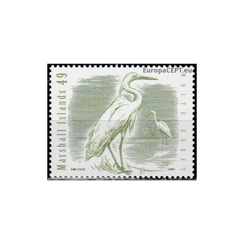 Marshall Islands 2015. White Egret