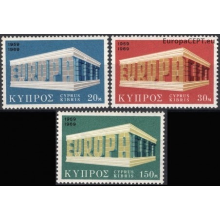 Kipras 1969. Simbolinis EUROPA CEPT paminklas