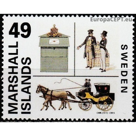 Maršalo salos 2015. Švedijos pašto istorija