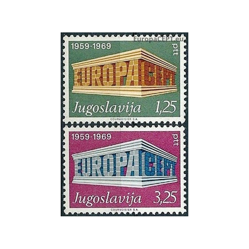 Yugoslavia 1969. EUROPA & CEPT on Symbolic Colonnade
