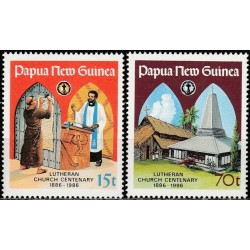 Papua Naujoji Gvinėja 1986. Liuteronų bažnyčiai 100 metų