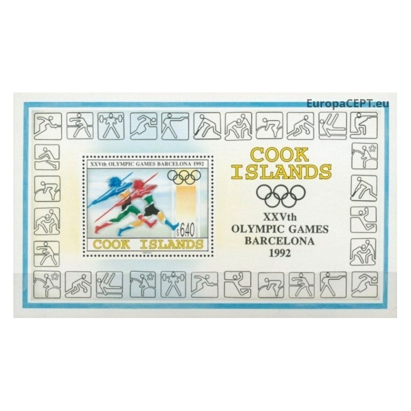 Cook Islands 1992. Summer Olympic Games Barcelona