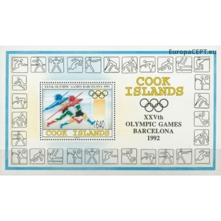 Cook Islands 1992. Summer Olympic Games Barcelona