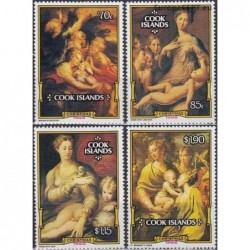 Cook Islands 1992. Christmas (Religious paintings)