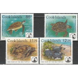 Cook Islands 1995. Sea turtles