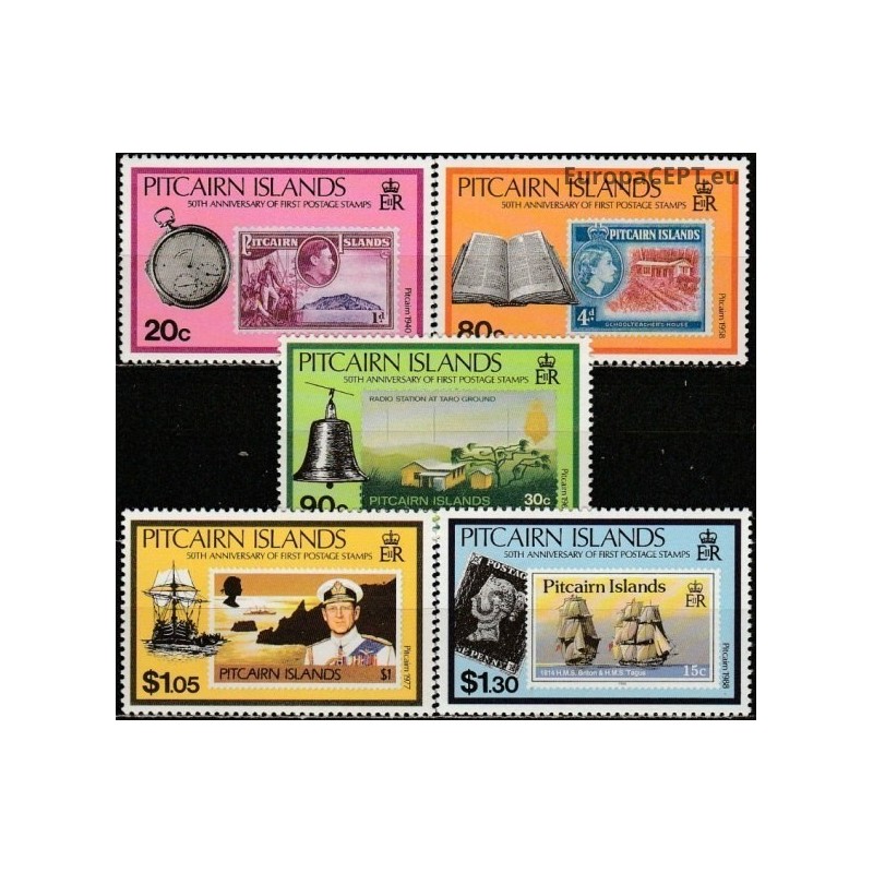Pitcairn Islands 1990. Stamps on stamps
