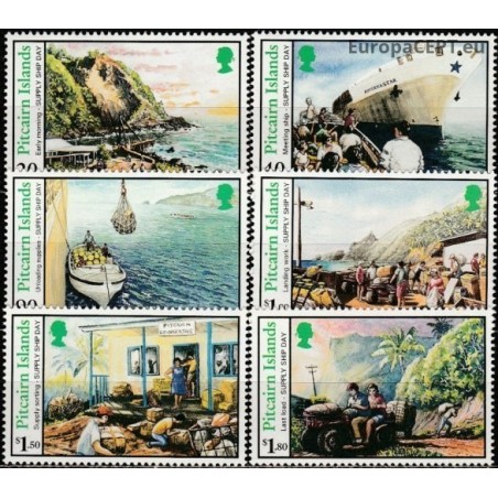 Pitcairn Islands 1996. Supply ship