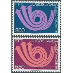 Yugoslavia 1973. CEPT: Stylised Post Horn (Post,Telegraph & Telephone)