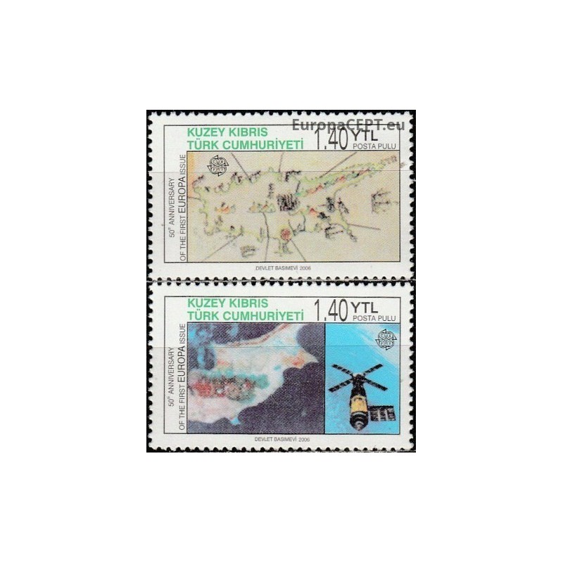 Cyprus (Turkey) 2006. 50 years Europa stamps