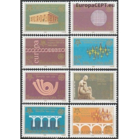 Yugoslavia (Serbia and Montenegro) 2005. 50th anniversary first EUROPA issue
