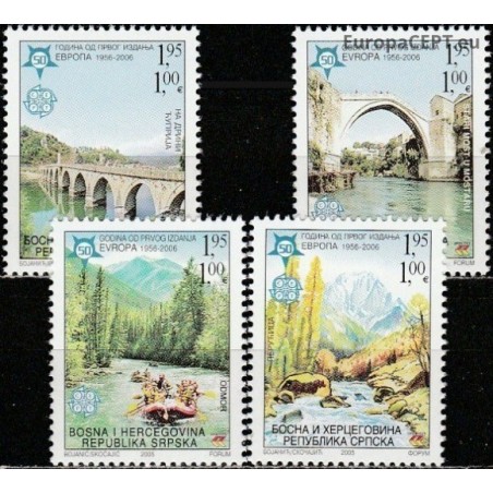 Bosnia and Herzegovina (Serbia) 2005. 50 years Europa series (landscapes, bridges)