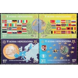 Bosnia and Herzegovina 2005. 50 years Europa series (flags, maps, euro)