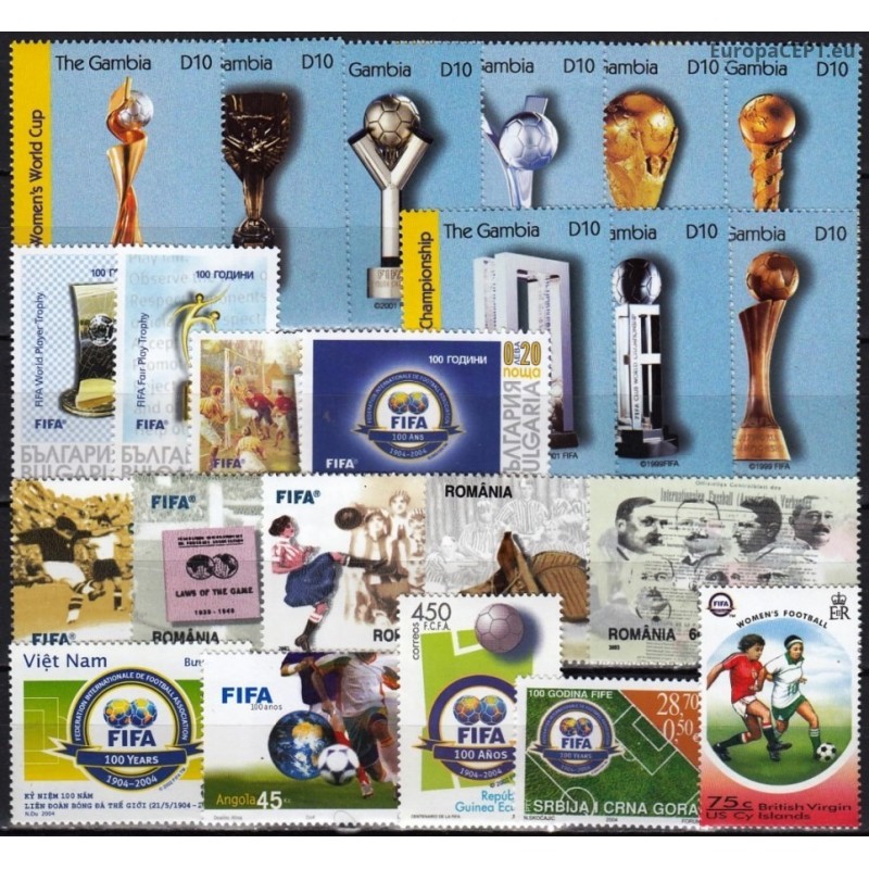 Centenary FIFA. Set of topical stamps