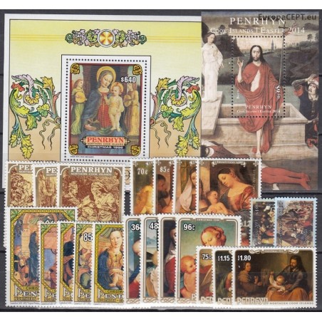 Penrhyn. Paintings on stamps