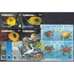 Penrhyn. Fauna on stamps