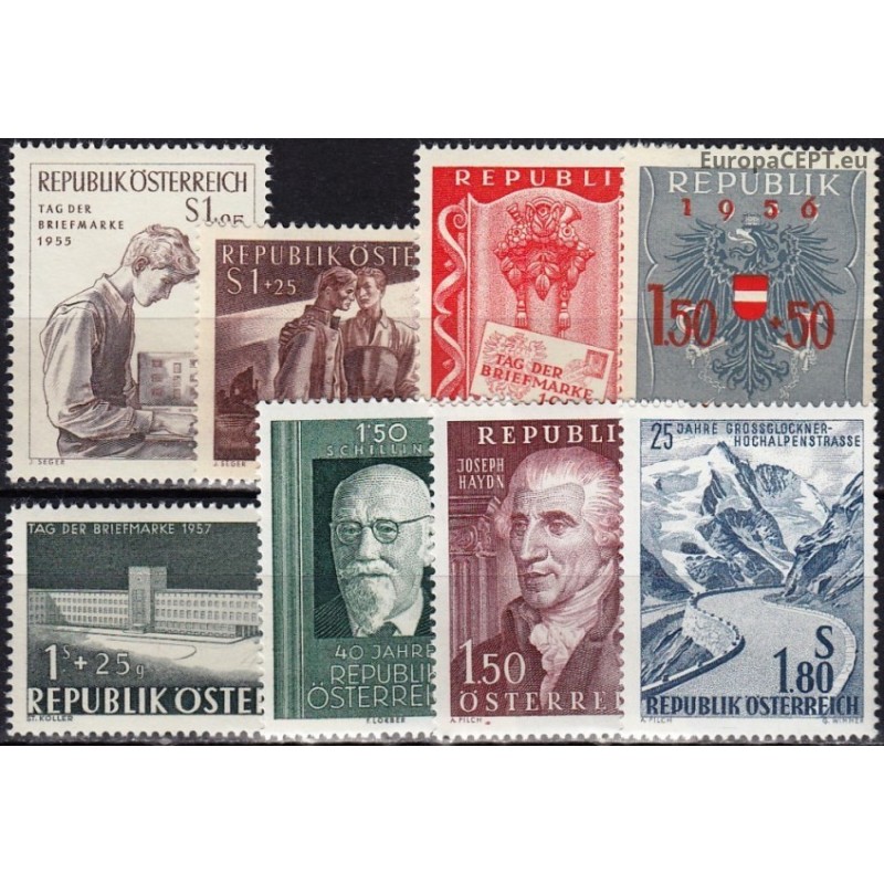 Austria 1950's. Set of new stamps I