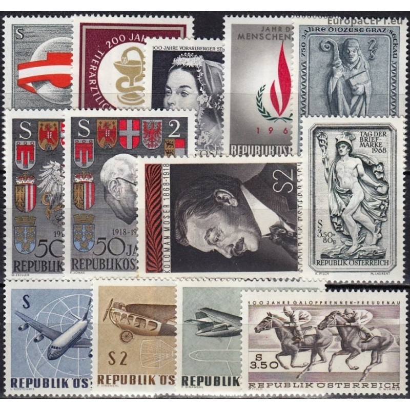 Austrija 1960-ieji, Naujų ženklų rinkinys V (1968-1969)