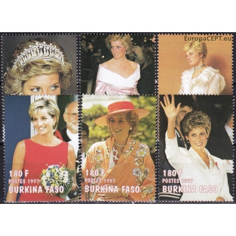 Burkina Faso 1998. Diana (Princess of Wales)