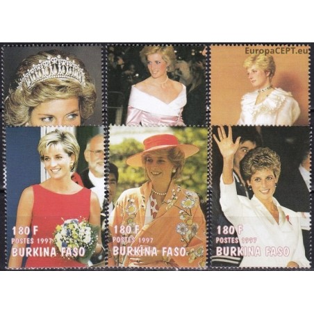 Burkina Fasas 1998. Princesė Diana
