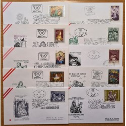 Austria 1970's. Christmas (Set of First Day Covers)
