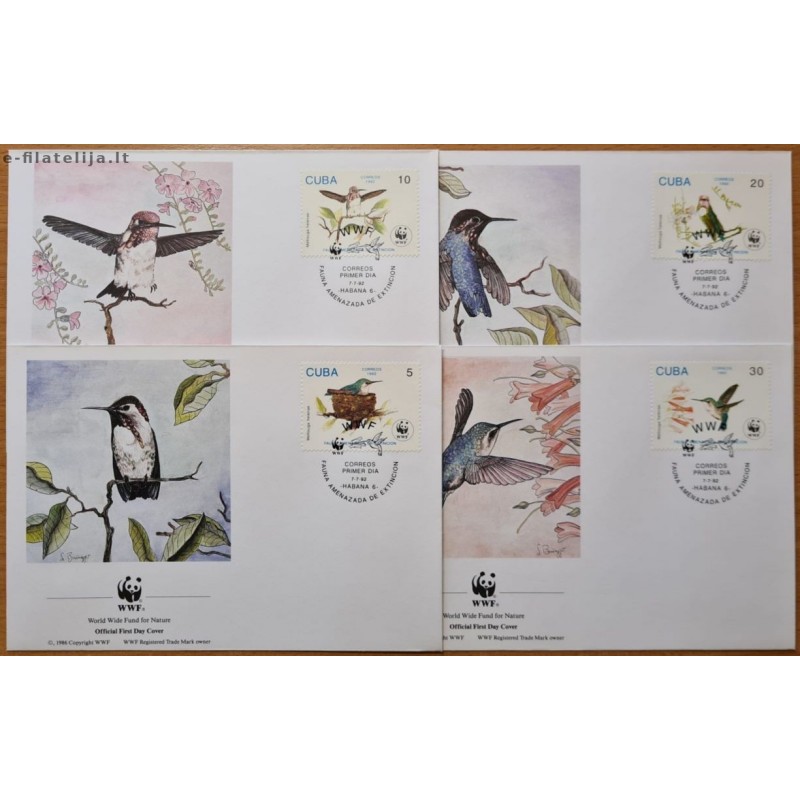 Carribean 1992. WWF: Birds (First Day Covers)