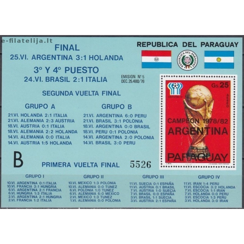Paragvajus 1978. FIFA Pasaulio taurė