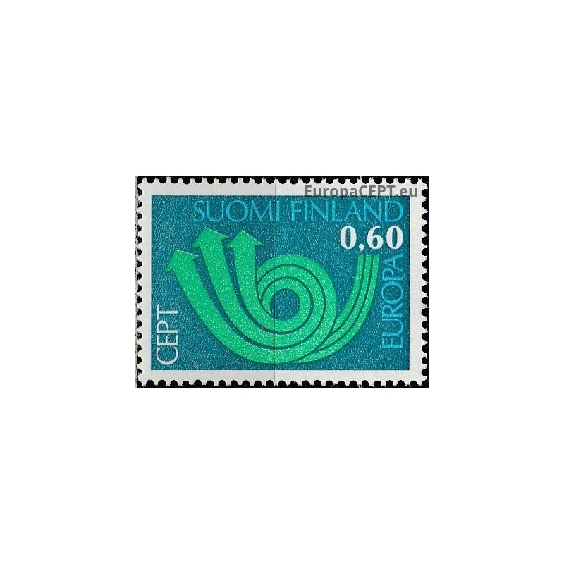 Suomija 1973. CEPT: stilizuotas pašto ragas (3 rodyklės paštui, telegrafui ir telefonui)