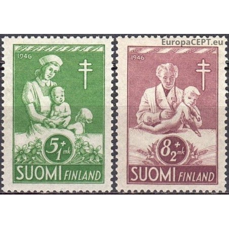 Finland 1946. Anti-TB campaign