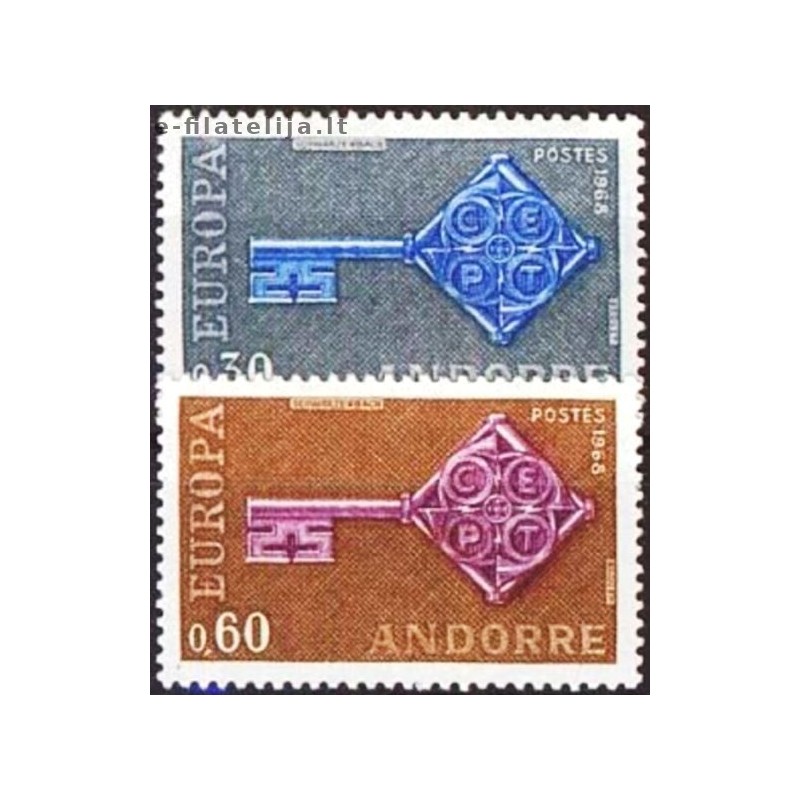 10x Andorra (french) 1968. Europa CEPT wholesale