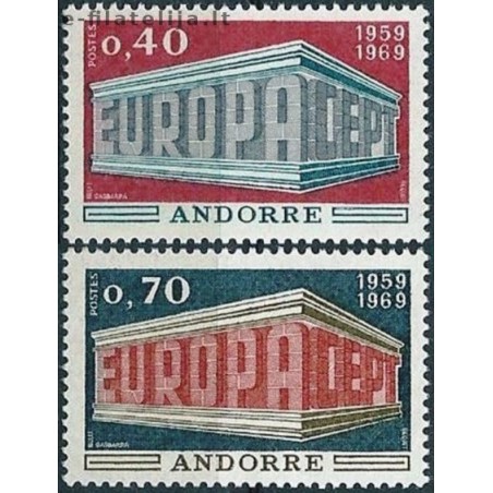 10x Andorra (french) 1969. Europa CEPT wholesale