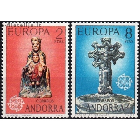 10x Andorra (spanish) 1974. Europa CEPT wholesale