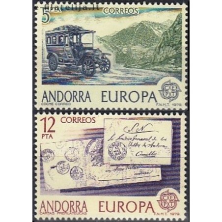 10x Andora (isp) 1979. Europa CEPT išpardavimas