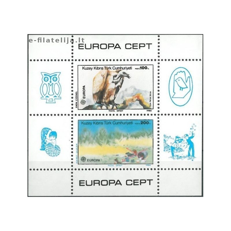 5x Turkų Kipras 1986. Europa CEPT išpardavimas