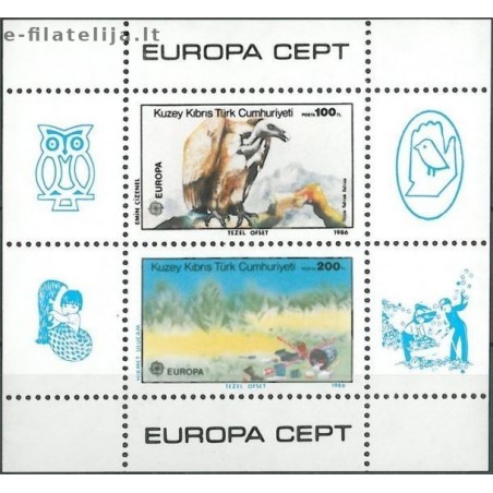 5x Turkų Kipras 1986. Europa CEPT išpardavimas