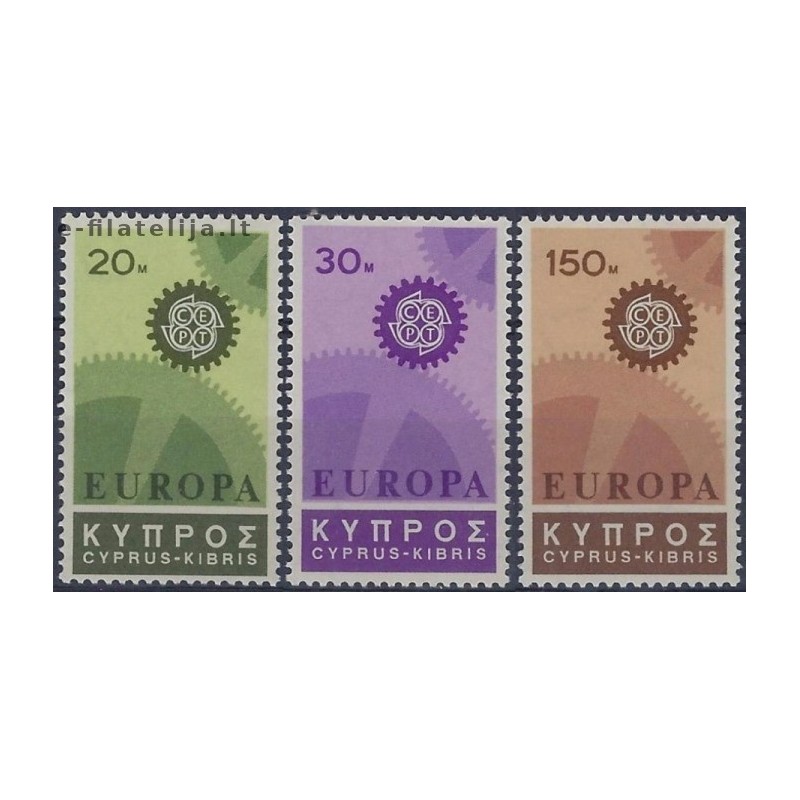 5x Kipras 1967. Europa CEPT išpardavimas
