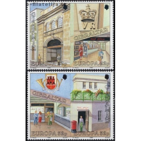 10x Gibraltar 1990. Europa CEPT wholesale