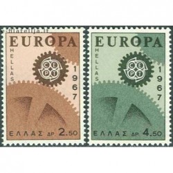 10x Greece 1967. Europa...