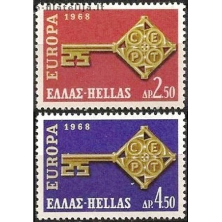 10x Graikija 1968. Europa CEPT išpardavimas