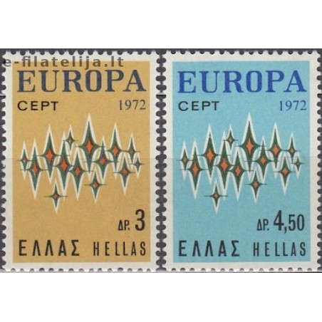 10x Graikija 1972. Europa CEPT išpardavimas