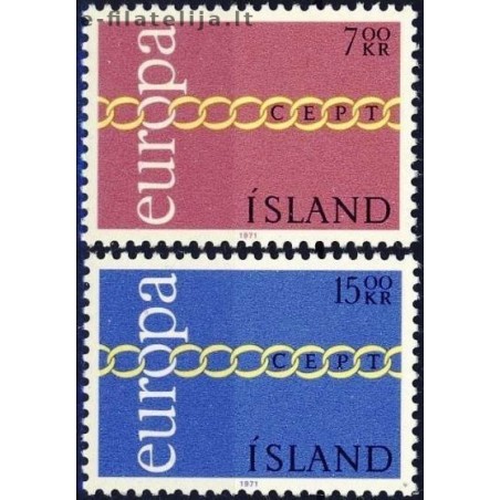 10x Iceland 1971. Europa CEPT wholesale