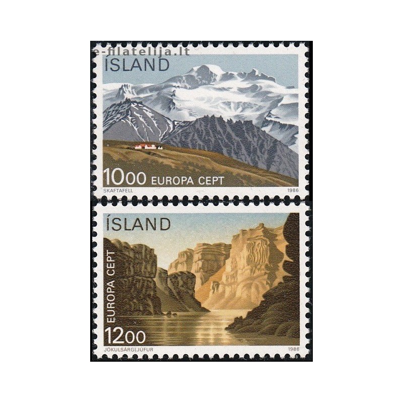 10x Iceland 1986. Europa CEPT wholesale