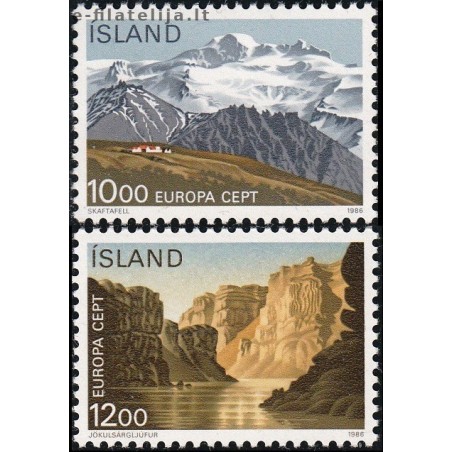 10x Islandija 1986. Europa CEPT išpardavimas