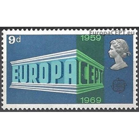 Great Britain 1969. EUROPA & CEPT on Symbolic Colonnade
