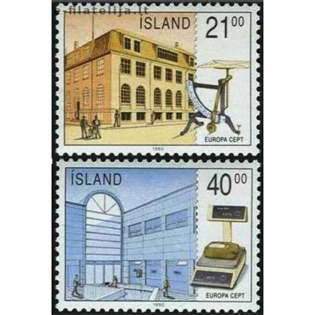 5x Islandija 1990. Europa CEPT išpardavimas